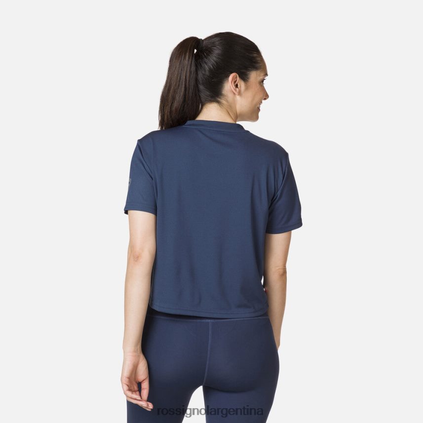 Rossignol mujer camiseta activa 82LVV6906 azul marino oscuro tapas