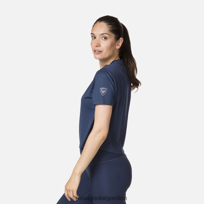 Rossignol mujer camiseta activa 82LVV6906 azul marino oscuro tapas