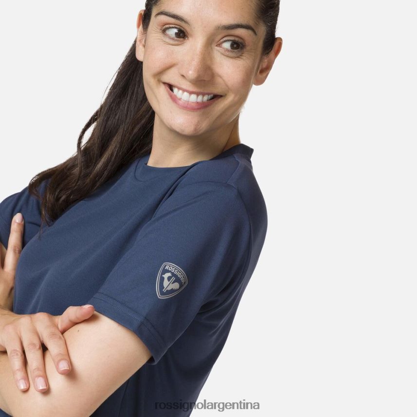 Rossignol mujer camiseta activa 82LVV6906 azul marino oscuro tapas
