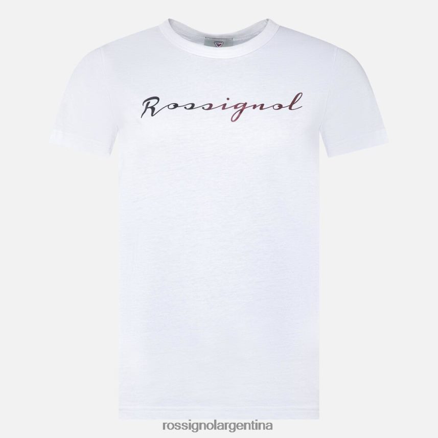Rossignol mujer camiseta con logo 82LVV6694 blanco tapas