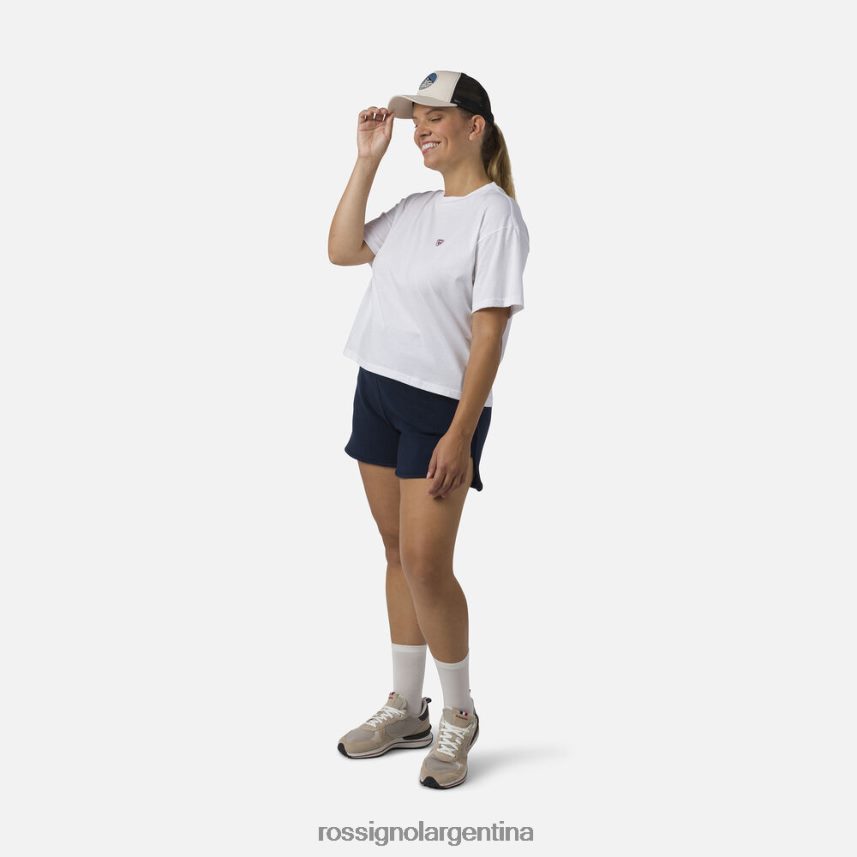 Rossignol mujer camiseta corta 82LVV6716 blanco tapas