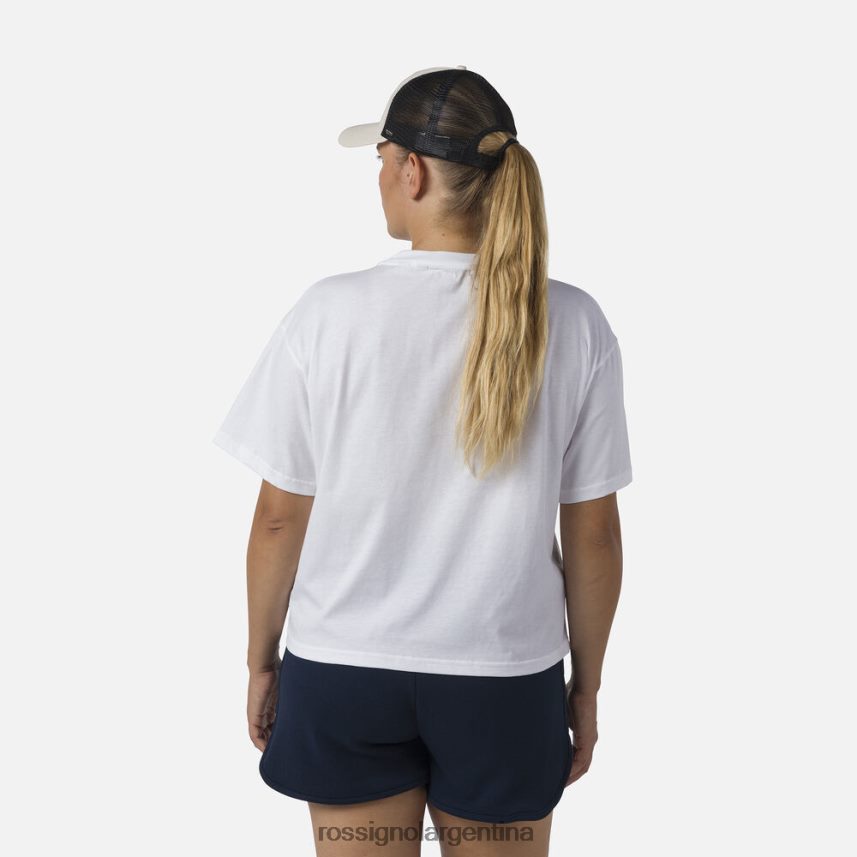 Rossignol mujer camiseta corta 82LVV6716 blanco tapas