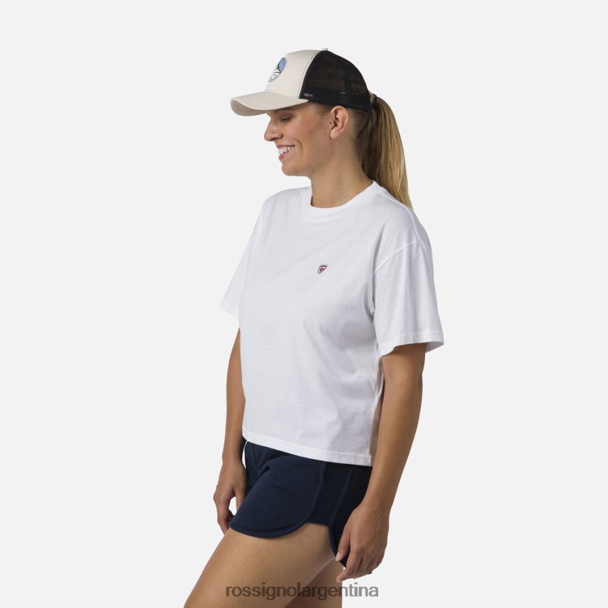 Rossignol mujer camiseta corta 82LVV6716 blanco tapas
