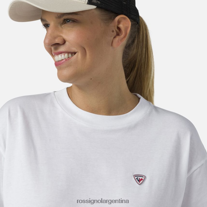 Rossignol mujer camiseta corta 82LVV6716 blanco tapas