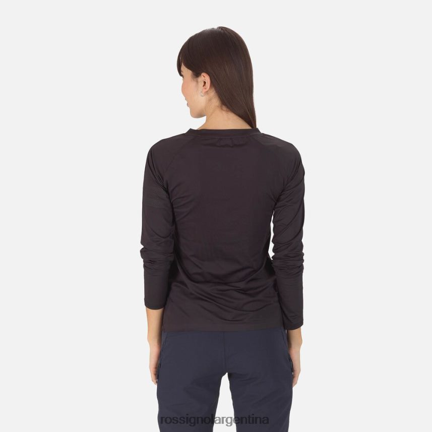 Rossignol mujer camiseta de manga larga skpr 82LVV6918 negro tapas