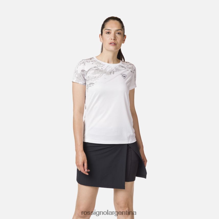 Rossignol mujer camiseta ligera 82LVV6841 blanco tapas