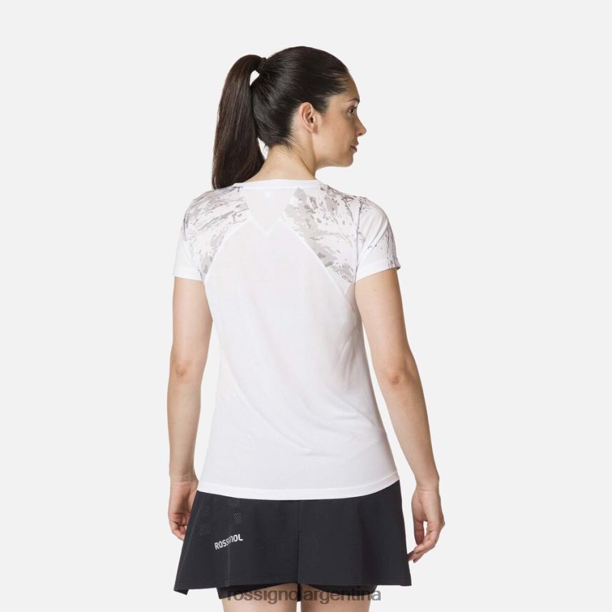 Rossignol mujer camiseta ligera 82LVV6841 blanco tapas