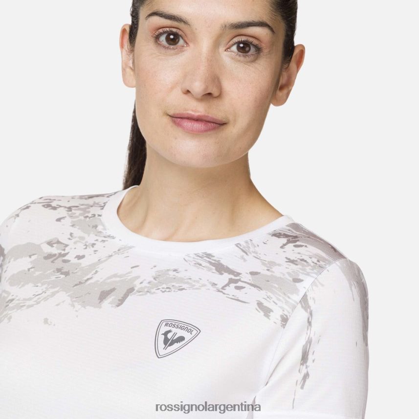 Rossignol mujer camiseta ligera 82LVV6841 blanco tapas