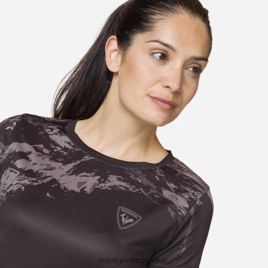 Rossignol mujer camiseta ligera 82LVV6876 negro tapas