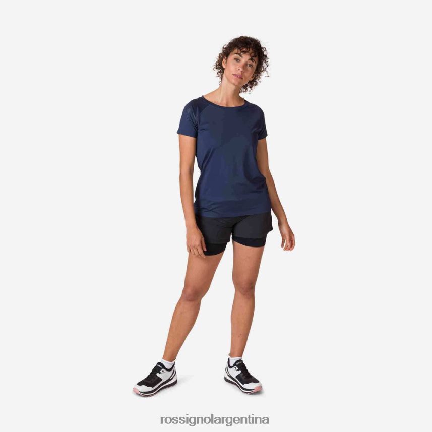 Rossignol mujer camiseta tecnica 82LVV6697 azul marino oscuro tapas
