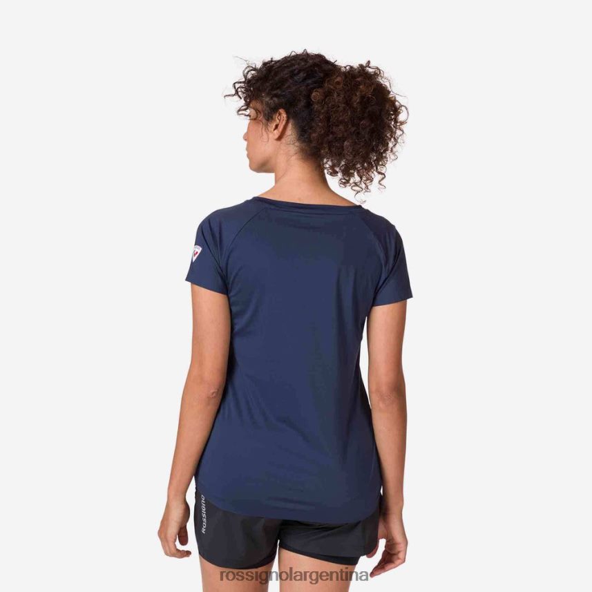 Rossignol mujer camiseta tecnica 82LVV6697 azul marino oscuro tapas