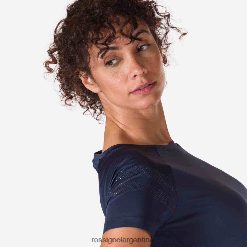 Rossignol mujer camiseta tecnica 82LVV6697 azul marino oscuro tapas