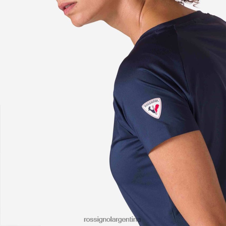 Rossignol mujer camiseta tecnica 82LVV6697 azul marino oscuro tapas