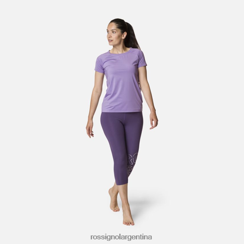 Rossignol mujer camiseta tecnica 82LVV6847 francéslila tapas