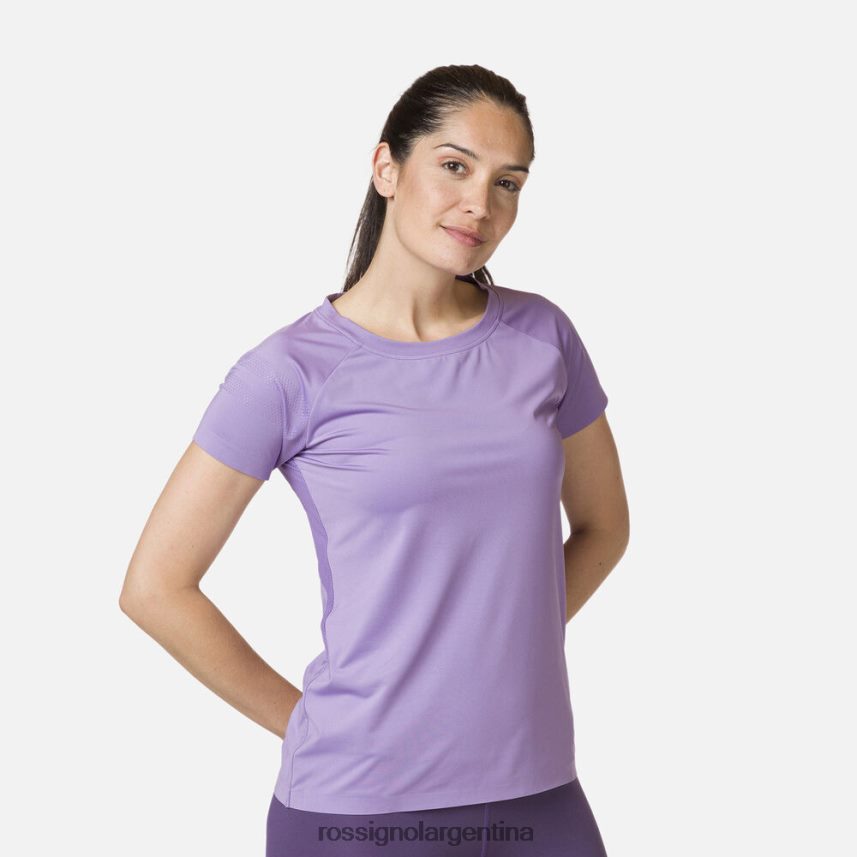 Rossignol mujer camiseta tecnica 82LVV6847 francéslila tapas
