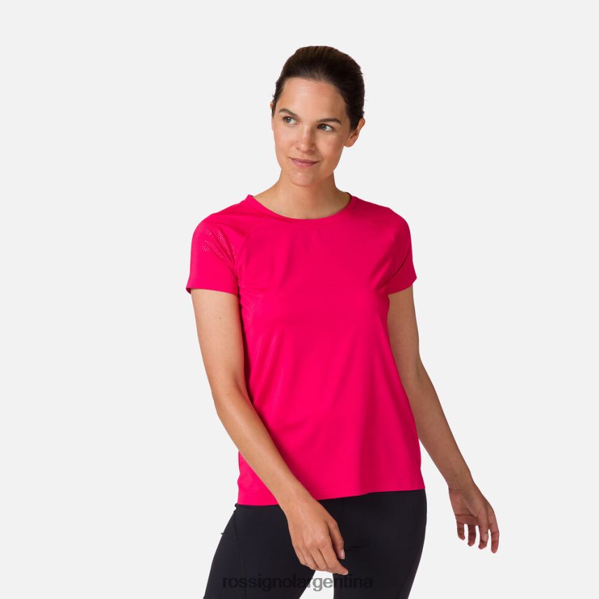 Rossignol mujer camiseta tecnica 82LVV6950 rosa caramelo tapas