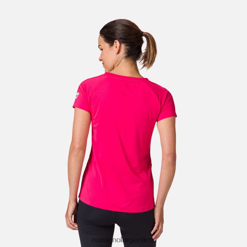 Rossignol mujer camiseta tecnica 82LVV6950 rosa caramelo tapas