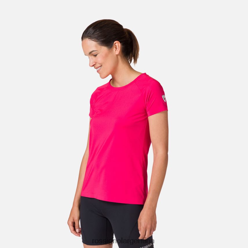Rossignol mujer camiseta tecnica 82LVV6950 rosa caramelo tapas