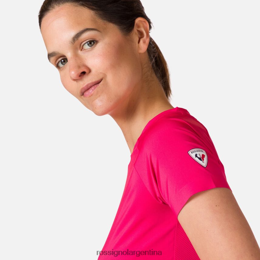 Rossignol mujer camiseta tecnica 82LVV6950 rosa caramelo tapas