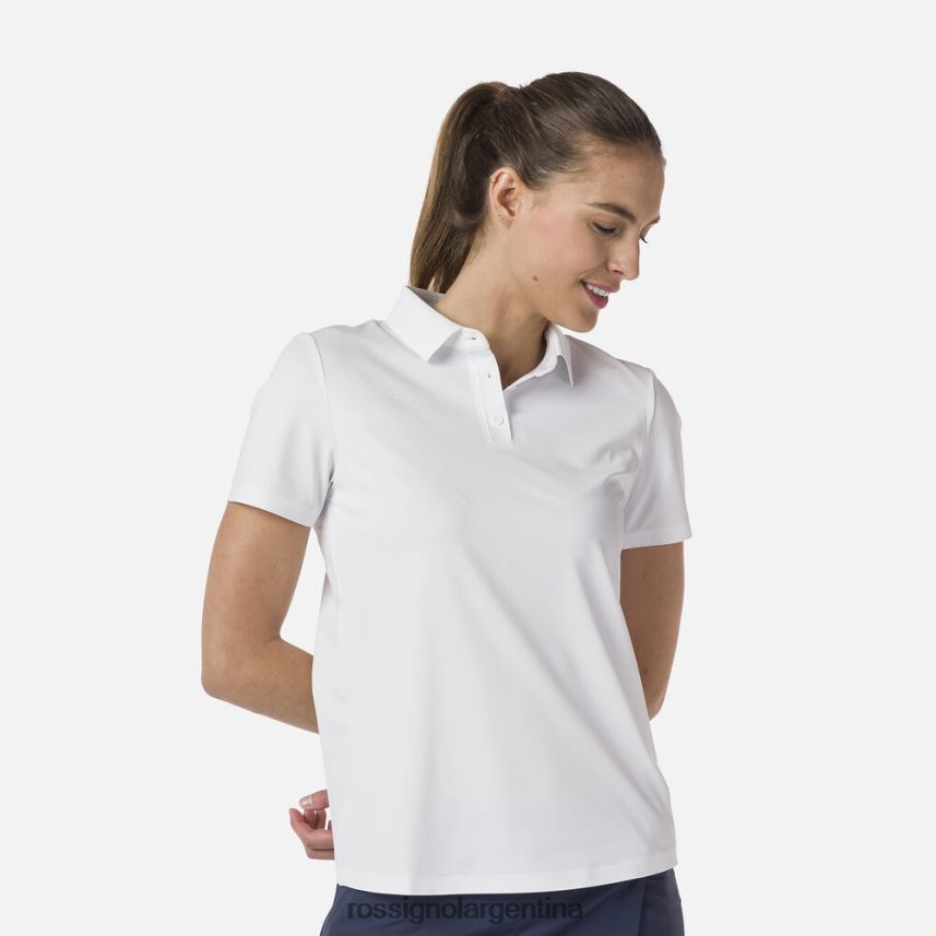 Rossignol mujer polo ligero y transpirable 82LVV6706 blanco tapas