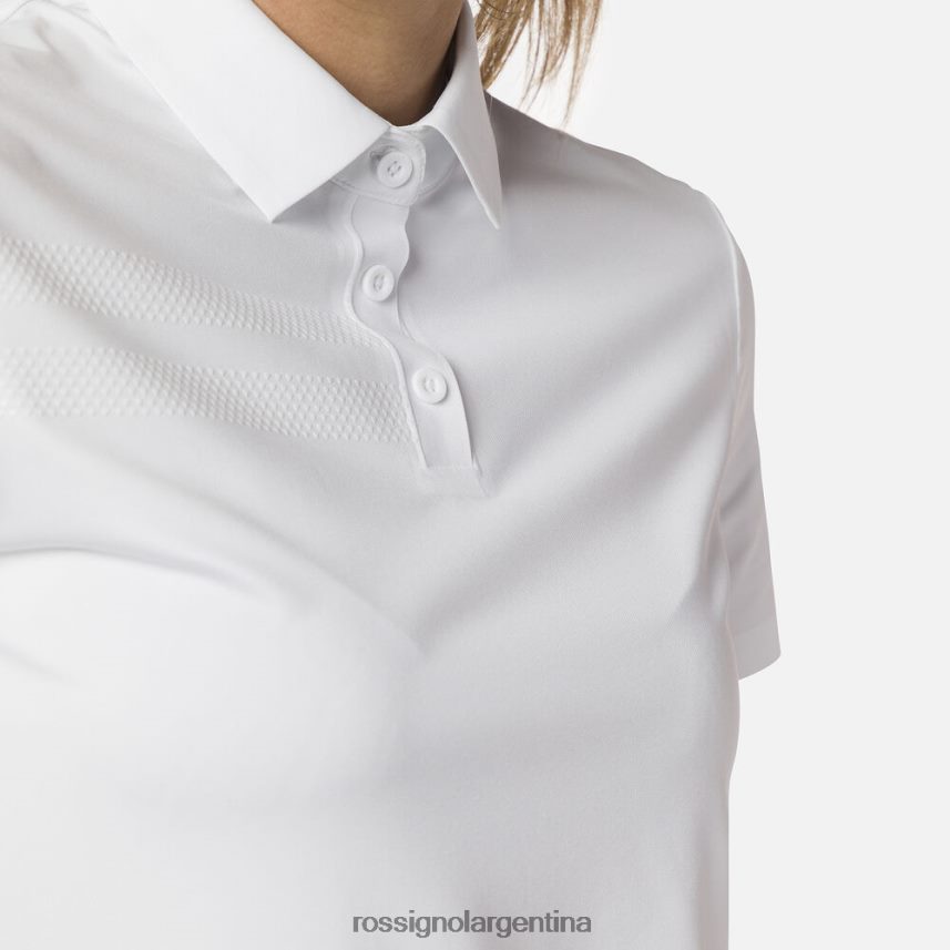 Rossignol mujer polo ligero y transpirable 82LVV6706 blanco tapas