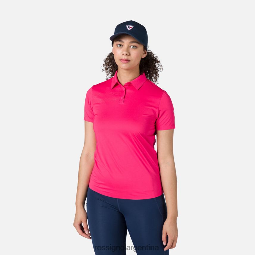 Rossignol mujer polo ligero y transpirable 82LVV6722 rosa caramelo tapas