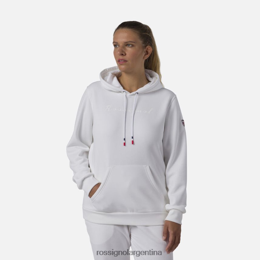 Rossignol mujer sudadera con capucha y logo 82LVV6845 blanco tapas