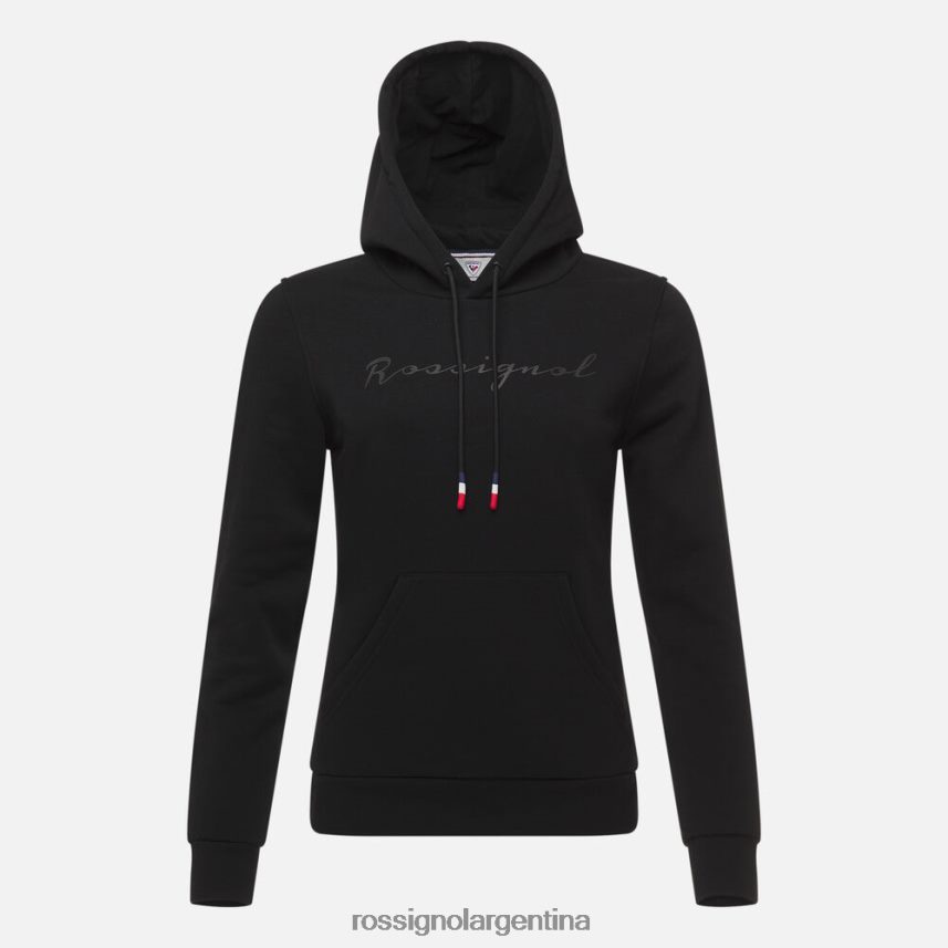 Rossignol mujer sudadera con capucha y logo 82LVV6910 negro tapas