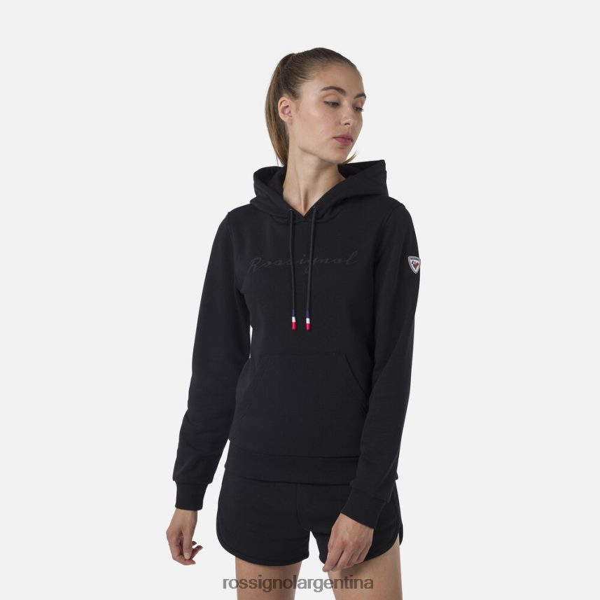 Rossignol mujer sudadera con capucha y logo 82LVV6910 negro tapas