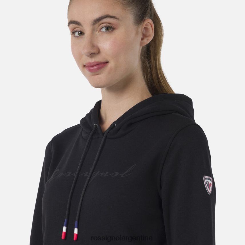 Rossignol mujer sudadera con capucha y logo 82LVV6910 negro tapas