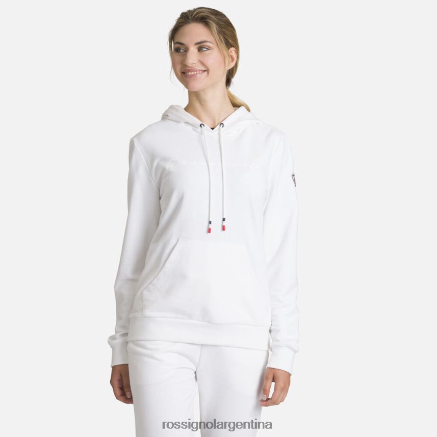 Rossignol mujer sudadera con capucha y logo 82LVV6931 blanco tapas