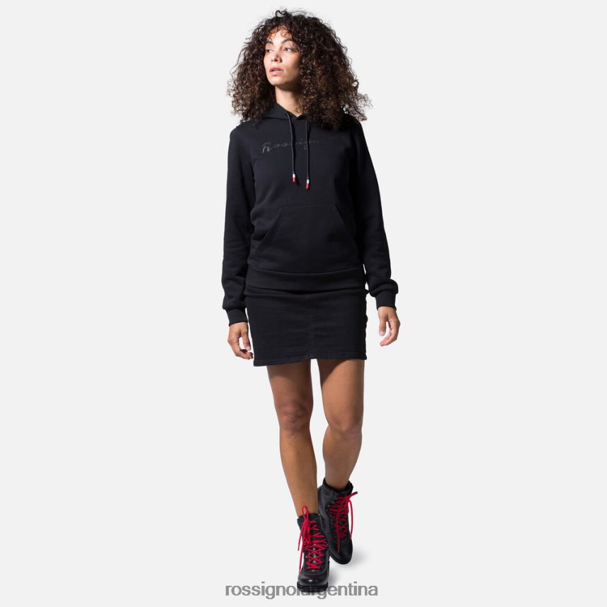Rossignol mujer sudadera con capucha y logo 82LVV6962 negro tapas