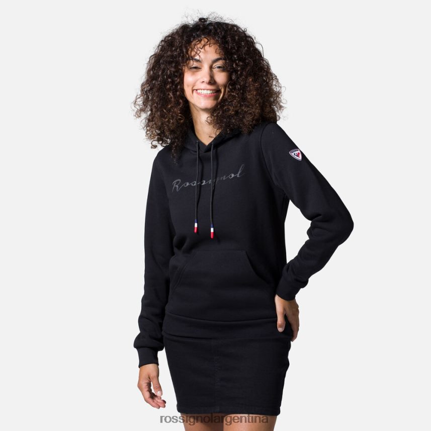 Rossignol mujer sudadera con capucha y logo 82LVV6962 negro tapas