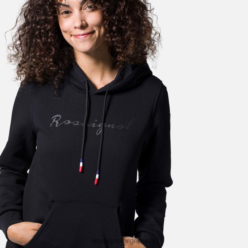 Rossignol mujer sudadera con capucha y logo 82LVV6962 negro tapas