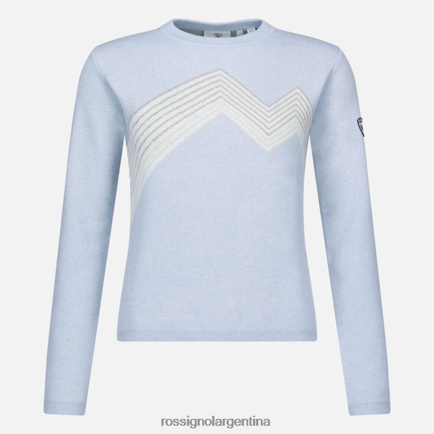 Rossignol mujer top de montaña con cuello redondo 82LVV6868 glaciar tapas