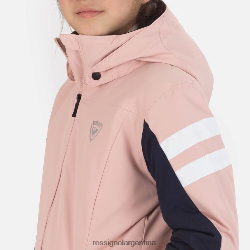 Rossignol chicas chaqueta de esquí 82LVV61217 rosa empolvado tapas