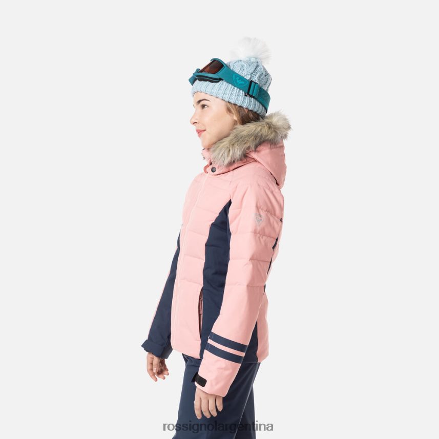 Rossignol chicas chaqueta de esquí de poliéster 82LVV61182 rosa cooper tapas