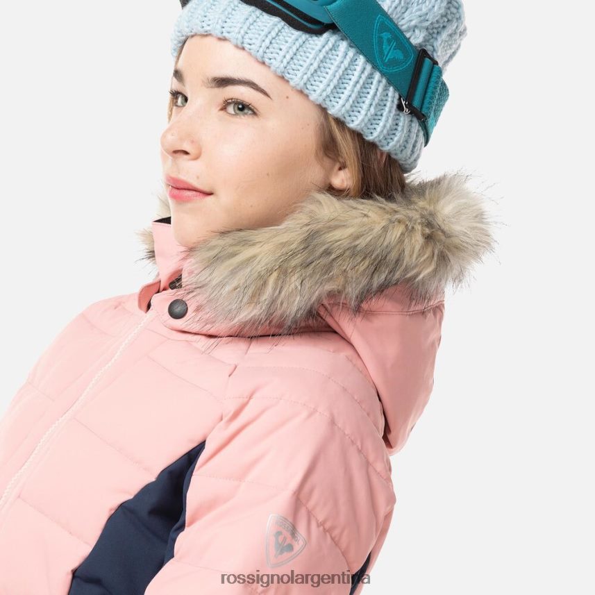 Rossignol chicas chaqueta de esquí de poliéster 82LVV61182 rosa cooper tapas