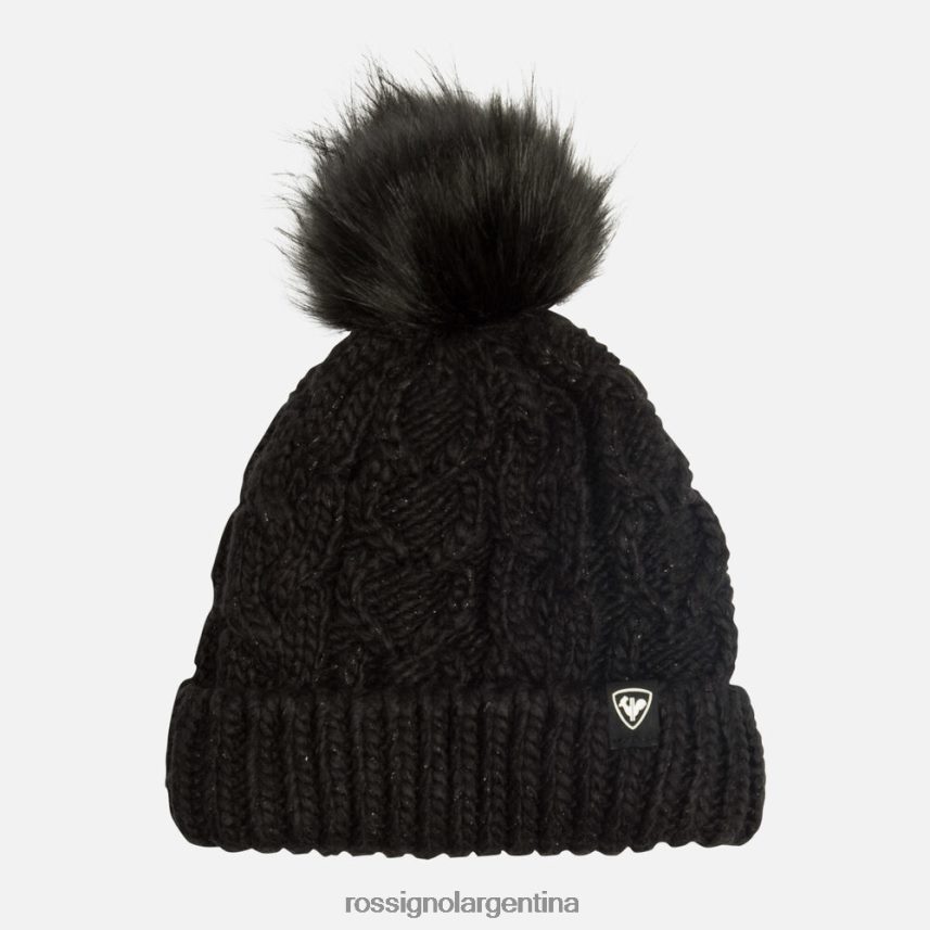 Rossignol chicas gorro de piel ósea 82LVV61203 negro accesorios