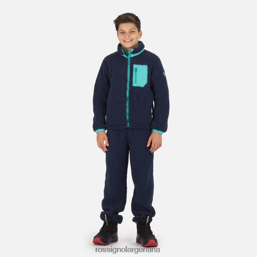 Rossignol jóvenes chaqueta de lana 82LVV61147 azul marino oscuro tapas