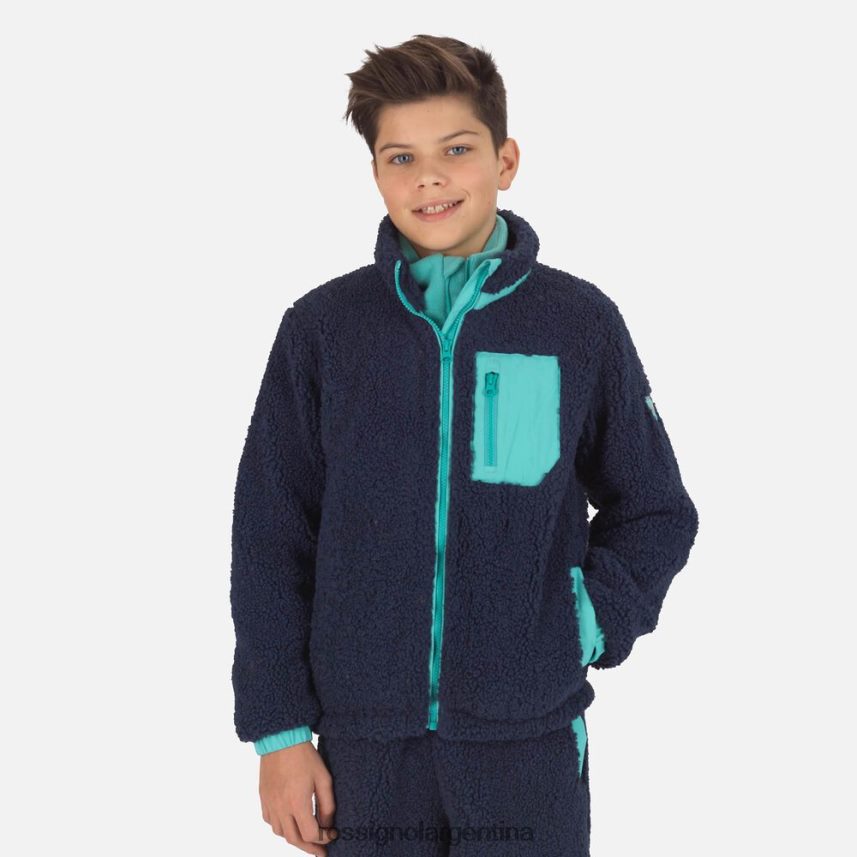 Rossignol jóvenes chaqueta de lana 82LVV61147 azul marino oscuro tapas