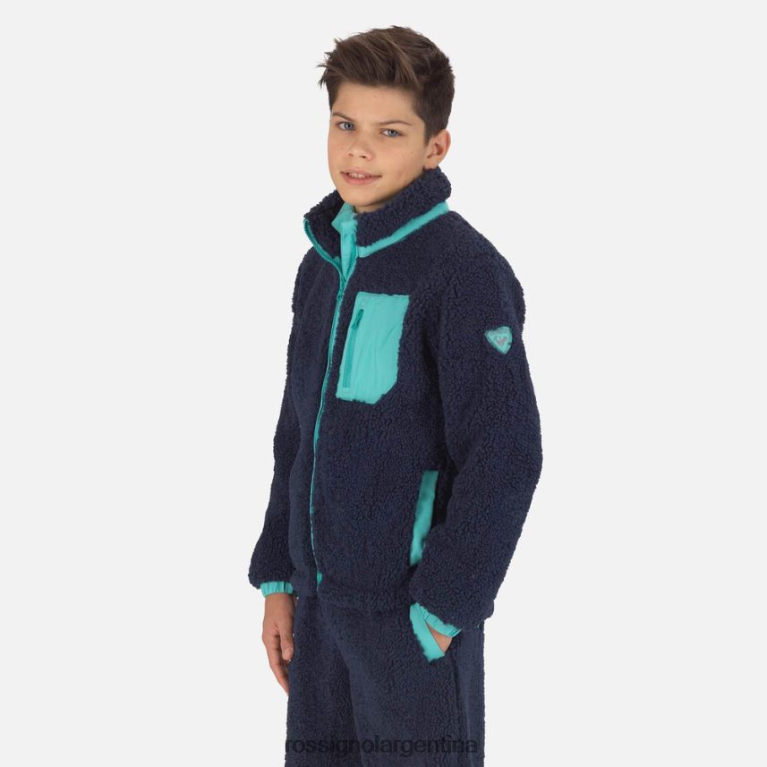 Rossignol jóvenes chaqueta de lana 82LVV61147 azul marino oscuro tapas