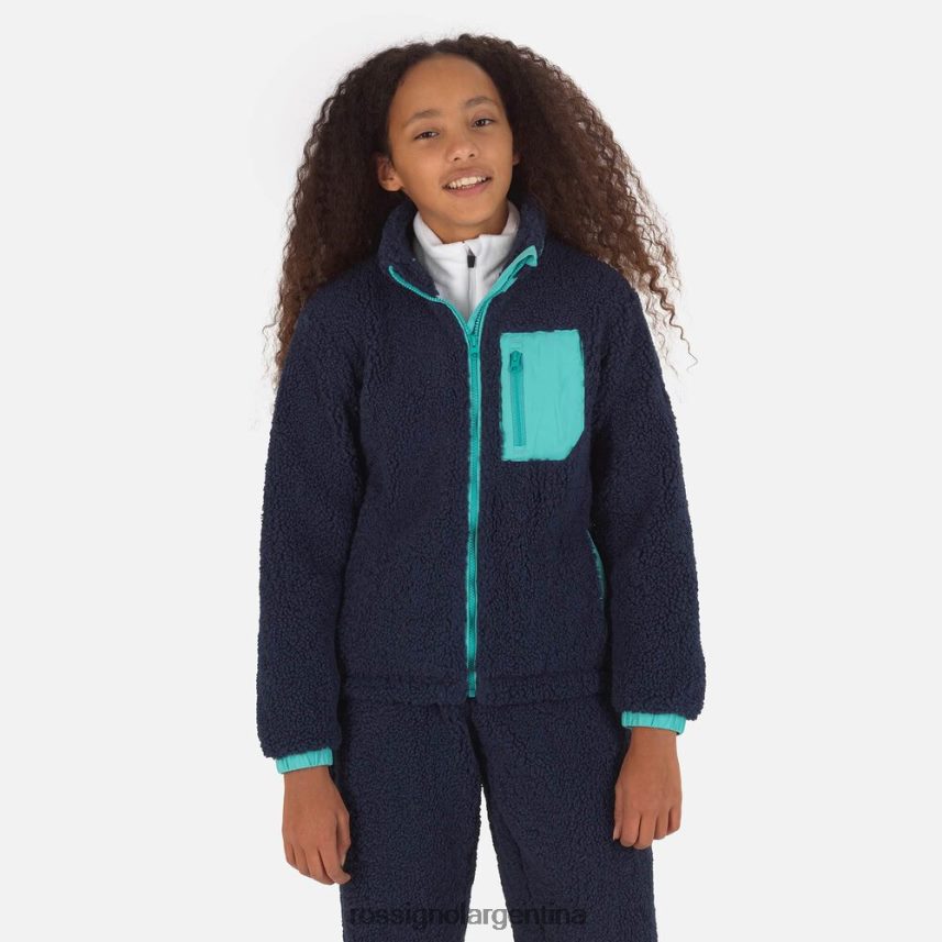 Rossignol jóvenes chaqueta de lana 82LVV61147 azul marino oscuro tapas