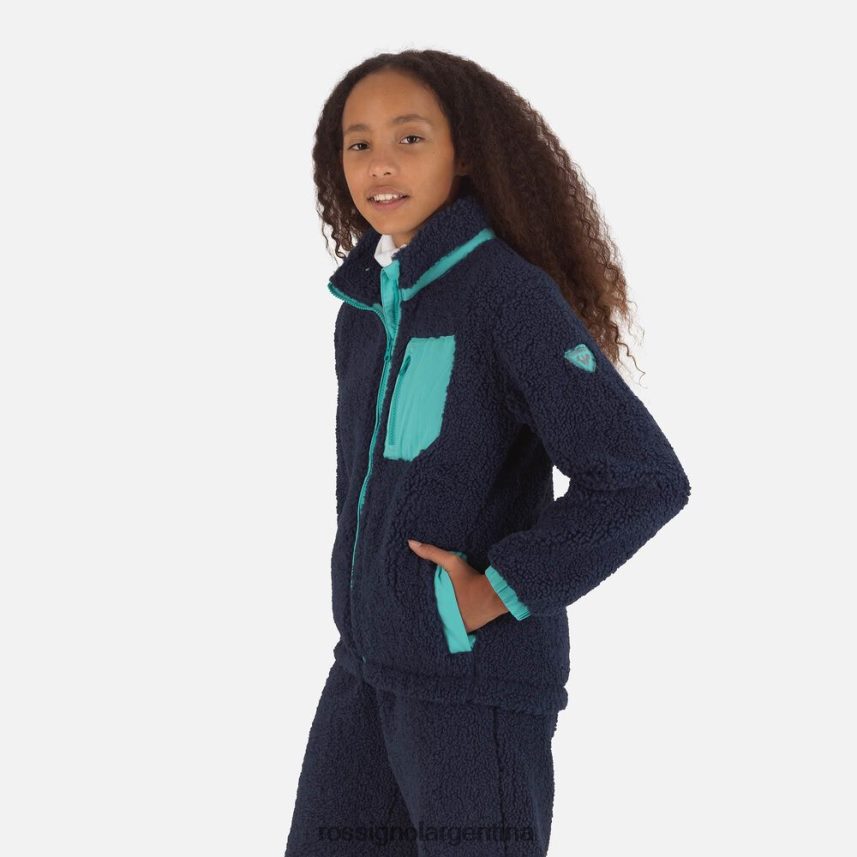 Rossignol jóvenes chaqueta de lana 82LVV61147 azul marino oscuro tapas
