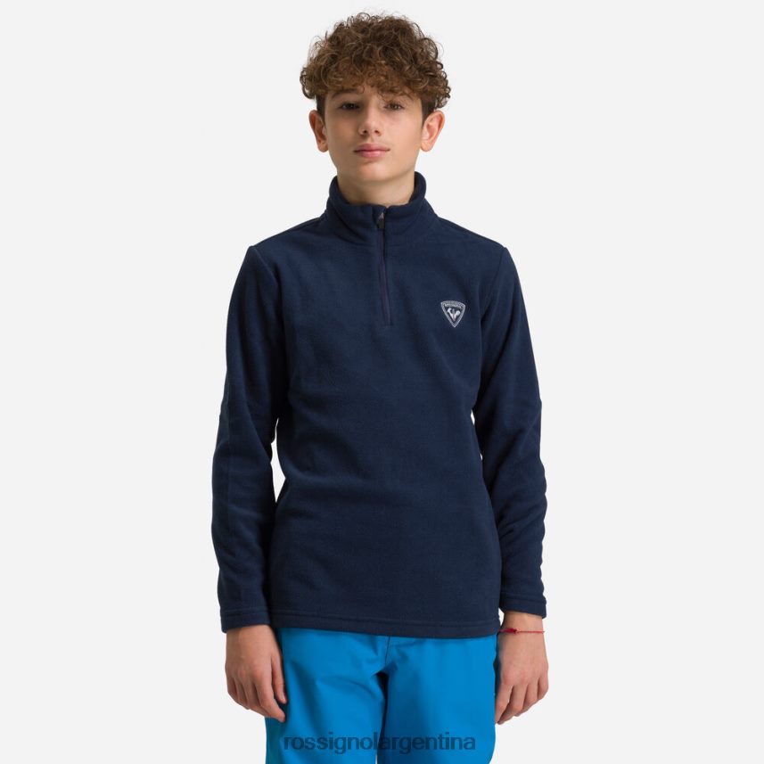 Rossignol Niños top polar con media cremallera 82LVV61134 azul marino oscuro tapas