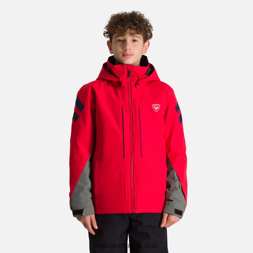 Rossignol Niños chaqueta de esquí 82LVV61234 deportes rojo tapas