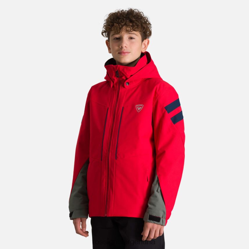 Rossignol Niños chaqueta de esquí 82LVV61234 deportes rojo tapas