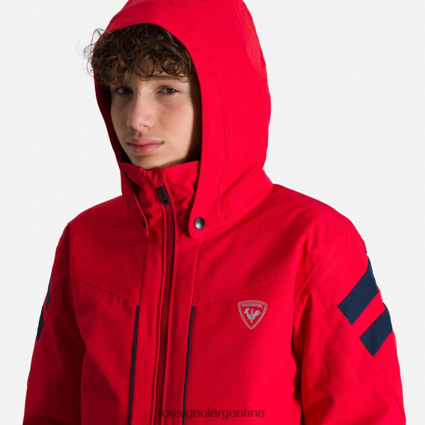 Rossignol Niños chaqueta de esquí 82LVV61234 deportes rojo tapas