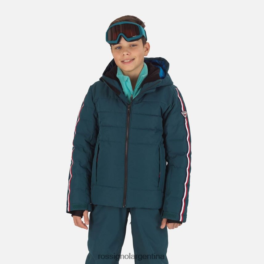 Rossignol Niños chaqueta de esquí hiver polidown 82LVV61167 verde azulado tapas