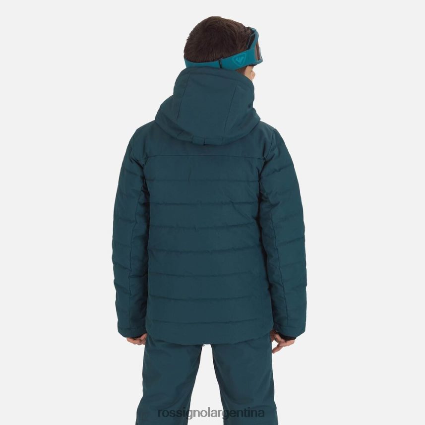 Rossignol Niños chaqueta de esquí hiver polidown 82LVV61167 verde azulado tapas